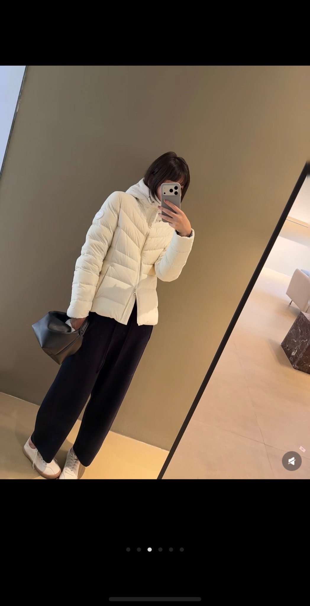 캐나다구스 clair 퀼팅 숏 패딩 - 이미지 14